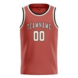 Custom Copper Rose & Cream Colors Design Sports Basketball Jersey