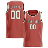 Custom Copper Rose & Cream Colors Design Sports Basketball Jersey