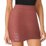Custom Copper Rose Gray A-Line Skort
