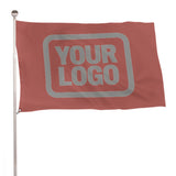 Custom Copper Rose Gray Flag
