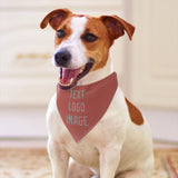 Custom Copper Rose Gray Pet Scarf
