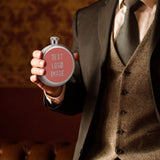 Custom Copper Rose Gray Hip Flask