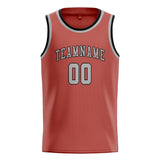 Custom Copper Rose & Gray Colors Design Sports Basketball Jersey