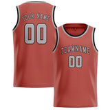 Custom Copper Rose & Gray Colors Design Sports Basketball Jersey