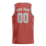 Custom Copper Rose & Gray Colors Design Sports Basketball Jersey
