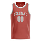 Custom Copper Rose & Gray Colors Design Sports Basketball Jersey