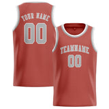 Custom Copper Rose & Gray Colors Design Sports Basketball Jersey