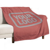 Custom Copper Rose Gray Blanket