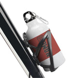 Custom Copper Rose Dark Grey Sports Bottle