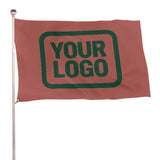 Custom Copper Rose Green Flag
