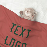 Custom Copper Rose Green Pet Blanket