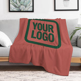 Custom Copper Rose Green Blanket
