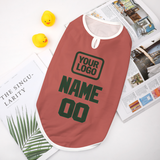 Custom Copper Rose Dark Green Pet Vest