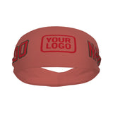 Custom Copper Rose Red Sports headband