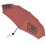Custom Copper Rose Dark Green Automatic Umbrella