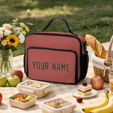 Custom Copper Rose Dark Green Lunch Bag
