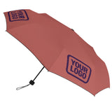 Custom Copper Rose Purple Automatic Umbrella