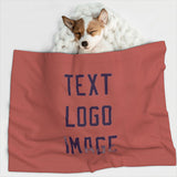 Custom Copper Rose Purple Pet Blanket