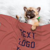 Custom Copper Rose Purple Pet Blanket