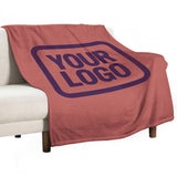 Custom Copper Rose Purple Blanket