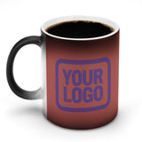 Custom Copper Rose Light Purple Magic Mug