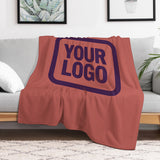 Custom Copper Rose Purple Blanket