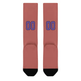 Custom Copper Rose Light Purple Knee-High Sock