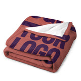 Custom Copper Rose Purple Blanket