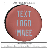 Custom Copper Rose Light Blue Truck Tires