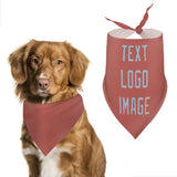 Custom Copper Rose Light Blue Pet Scarf