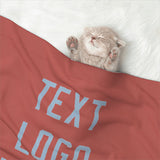 Custom Copper Rose Light Blue Pet Blanket