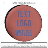 Custom Copper Rose Sky Blue Truck Tires