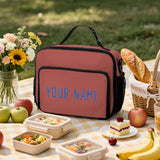 Custom Copper Rose Sky Blue Lunch Bag