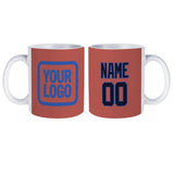 Custom Copper Rose Navy Mug