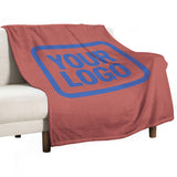 Custom Copper Rose Sky Blue Blanket