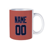 Custom Copper Rose Navy Mug
