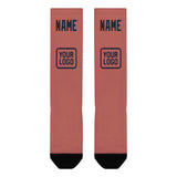Custom Copper Rose Navy Knee-High Sock
