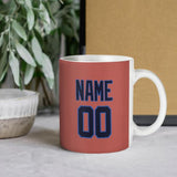 Custom Copper Rose Navy Mug