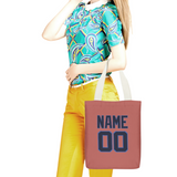 Custom Copper Rose Navy Canvas Tote Bag