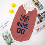 Custom Copper Rose Navy Pet Vest