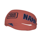 Custom Copper Rose Navy Sports headband