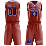 Custom Copper Rose Sky Blue Basketball Set