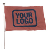 Custom Copper Rose Blue Flag