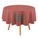 Custom Copper Rose Blue Green Round Table Cloth