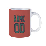 Custom Copper Rose Blue Green Mug