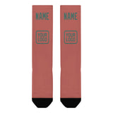 Custom Copper Rose Blue Green Knee-High Sock