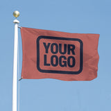 Custom Copper Rose Navy Flag