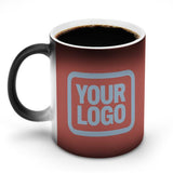 Custom Copper Rose Light Blue Magic Mug