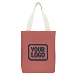 Custom Copper Rose Light Blue Canvas Tote Bag