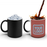 Custom Copper Rose Light Blue Magic Mug